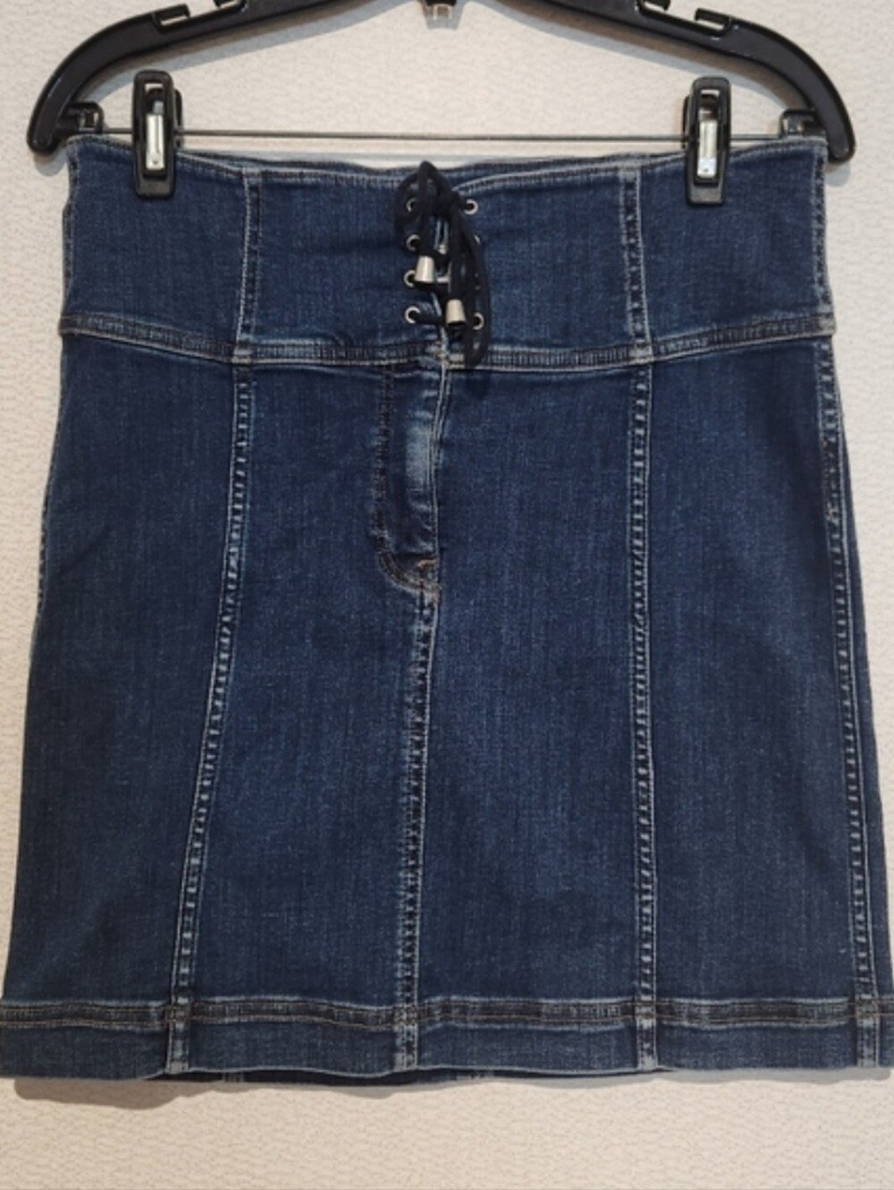 Free People Modern Femme Corset Jean Skirt Size 10